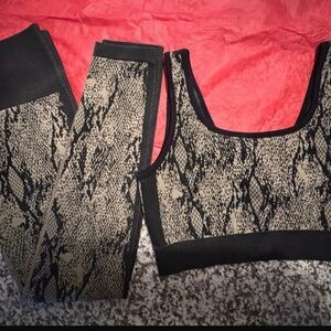 Snake Print Activewear Set